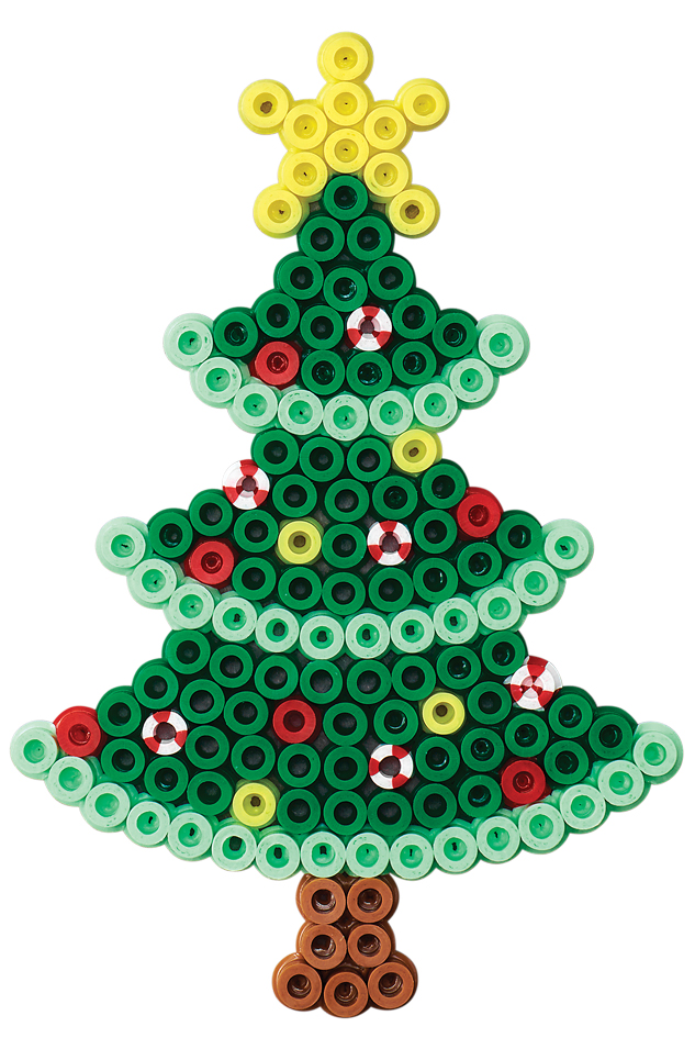 Visuel de référence: utilisation Perles à repasser midi "Arbre de Noël"