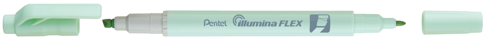 Pentel Surligneur Illumina Flex Pastel, vert clair pastel