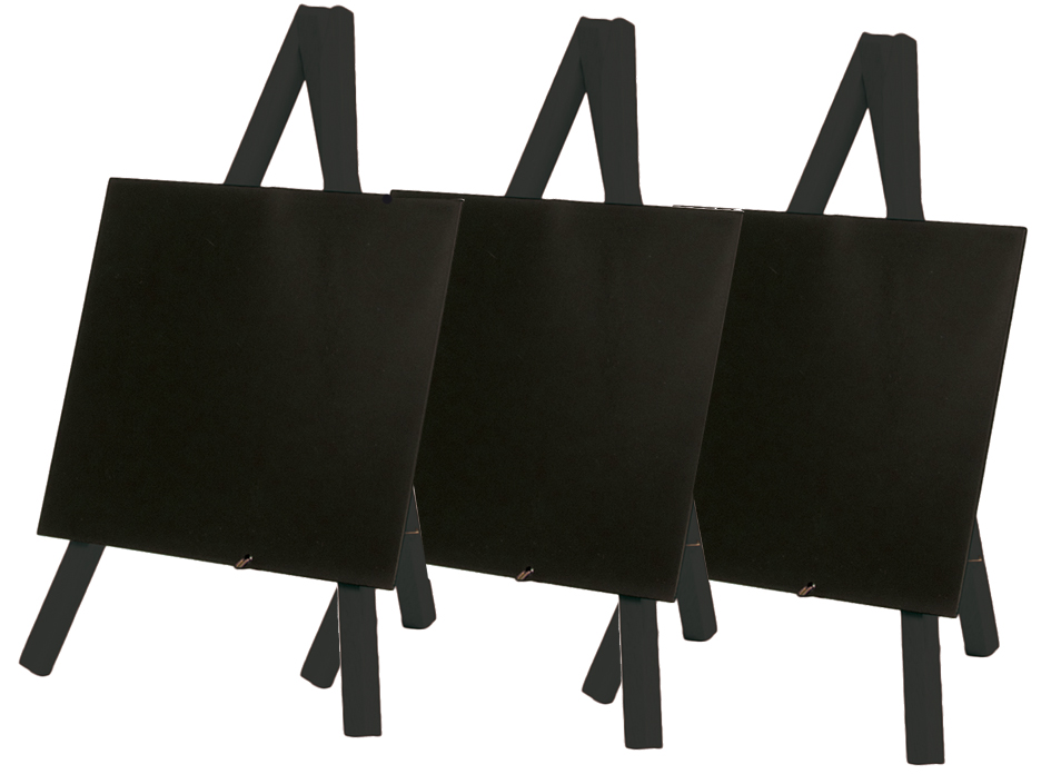 Securit Ardoise de table MINI avec trépied, noir