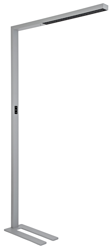 MAUL Lampadaire à LED MAULsirius sensor, dimmable, argent