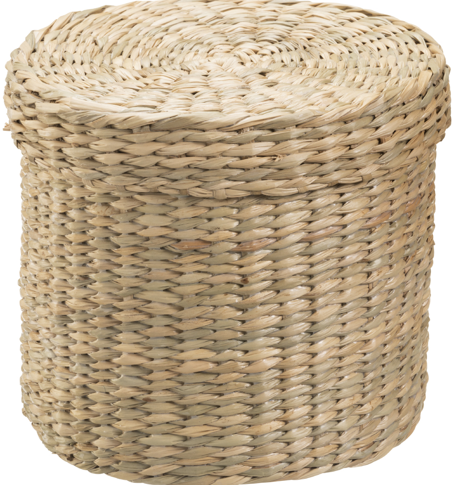 Corbeilles de rangement, naturel, ronde