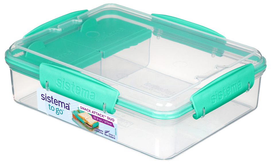 Sistema Boîte à snack SNACKS ATTACK DUO TO GO, 975 ml