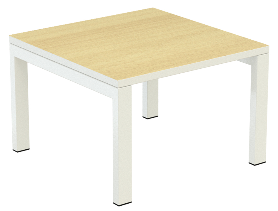 PAPERFLOW Table basse easyDesk, carré, hêtre / blanc