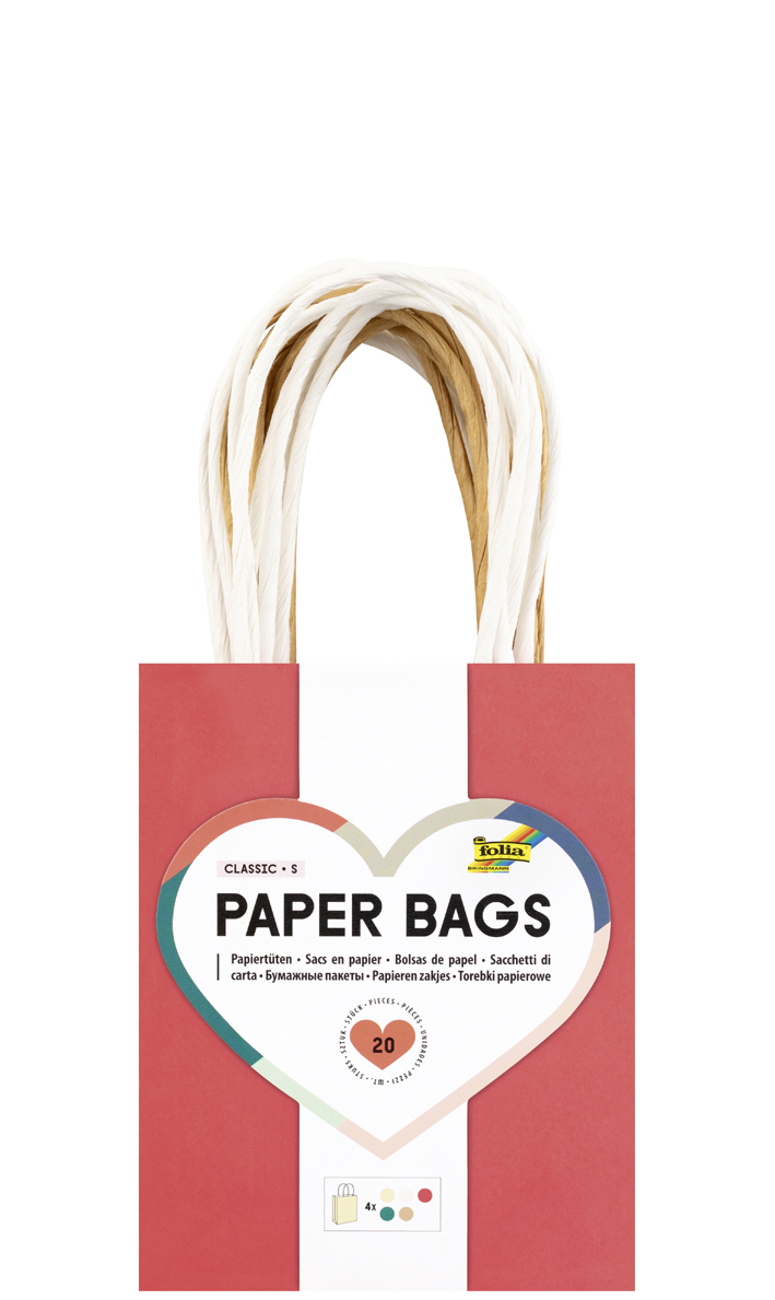 folia Sac en papier CLASSIC, taille: S, assorti