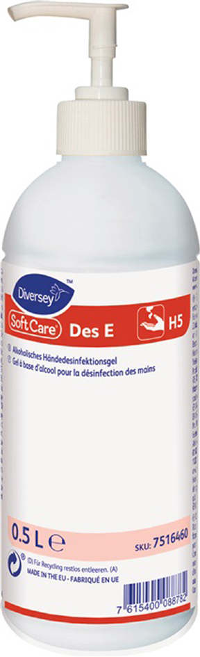 Désinfection des mains Des E H5, spray à pompe