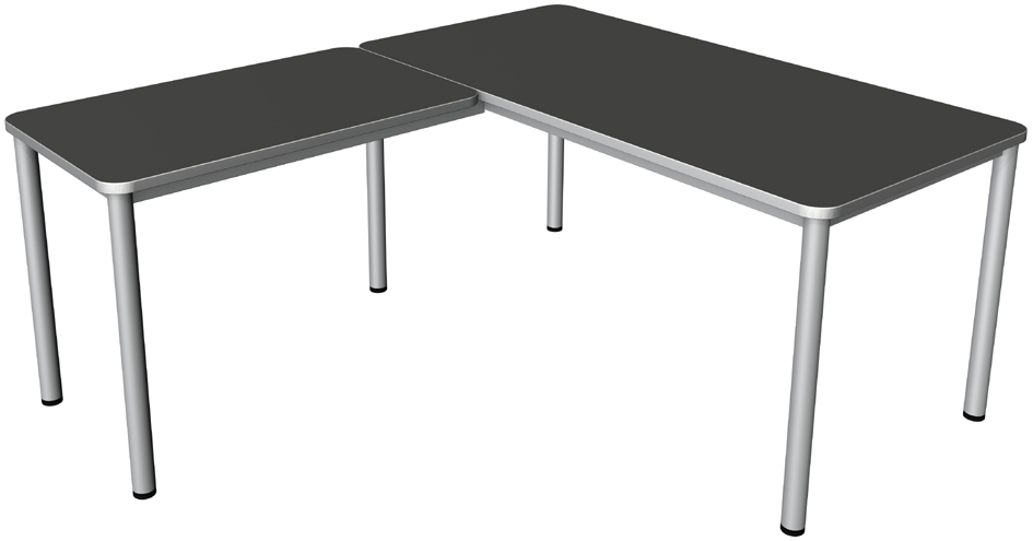 kerkmann Bureau PRIME avec extension, (L)1.600 mm,