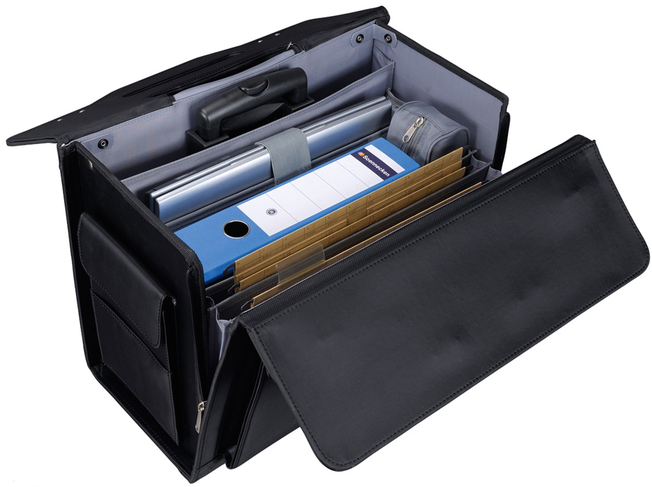 Alassio Valise pour pilote 'ROCCA II', microfibre, noir