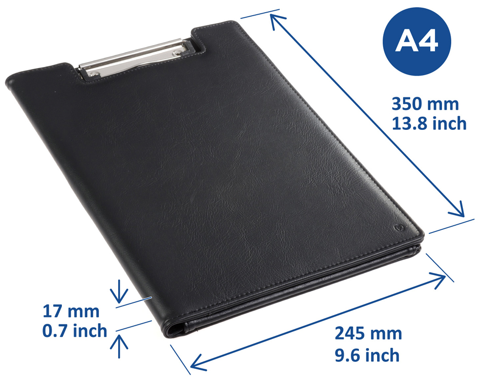Porte-blocs double, A4, similicuir