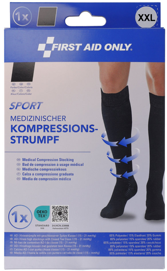 FIRST AID ONLY Mi-bas de contention SPORT, XXL