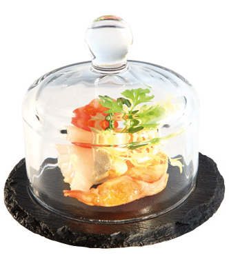 Plateaux de service en ardoise, rond