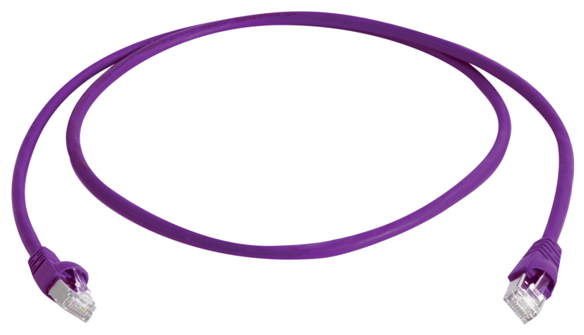 câble patch Cat. 6A (profond), S/FTP, pourpre