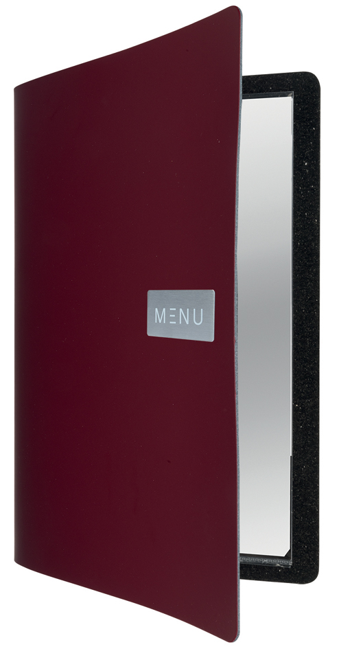 Cartes de menus, cuir