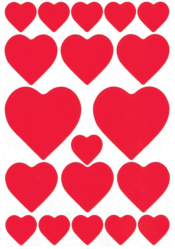 (1) Coeurs rouges