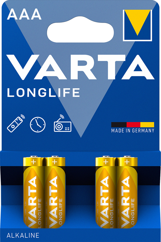 Pile alcaline Longlife, Micro (AAA), emballage