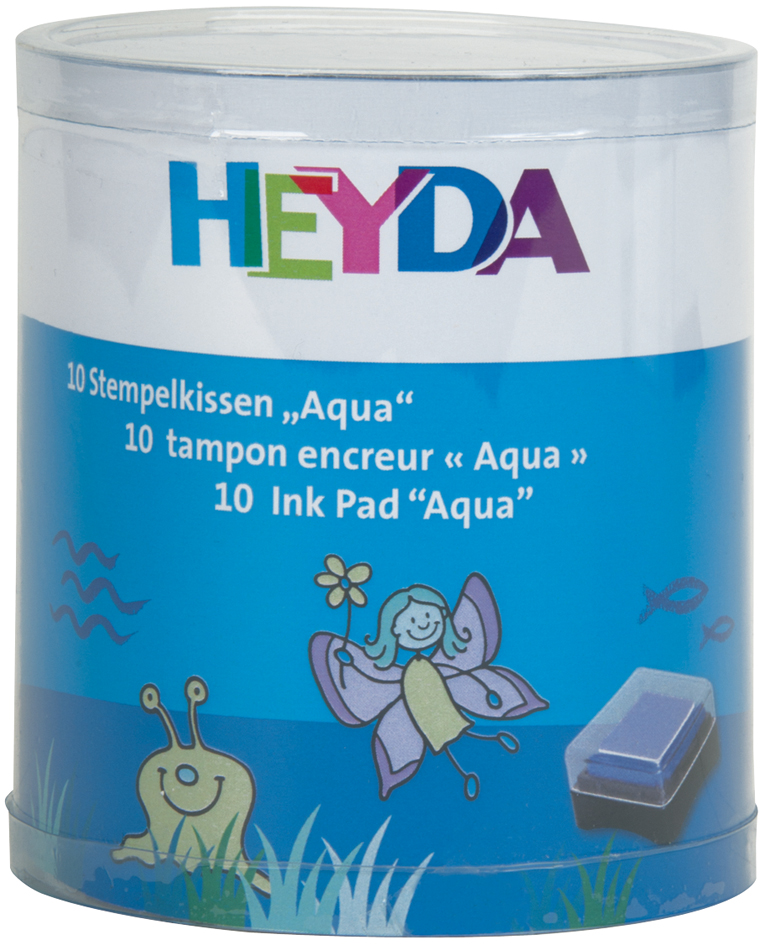 HEYDA Set de tampons encreurs 'Aqua', 10 tampons encreurs