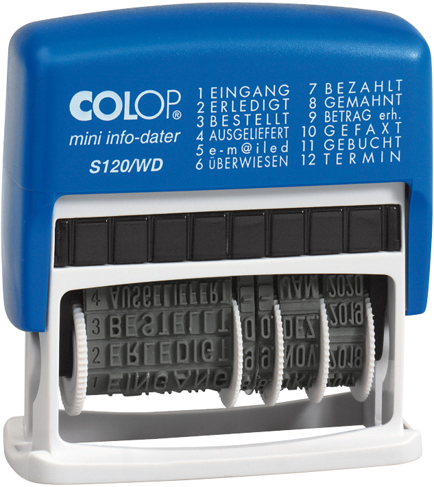 COLOP Coussinet encreur de rechange E/12/2, bleu/rouge, bleu / rouge 2 pièces