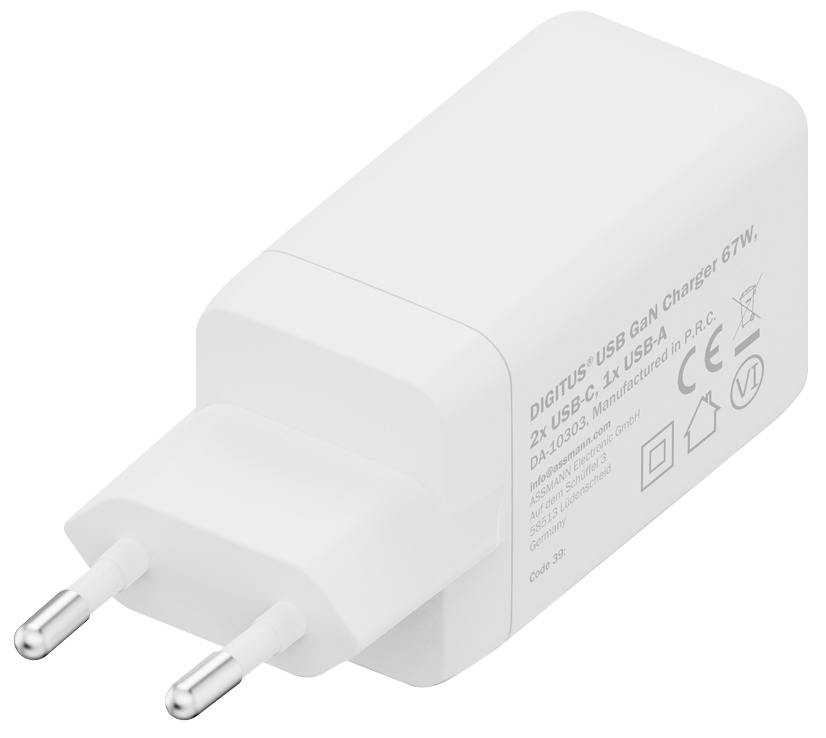 Chargeur secteur USB GaN 67 watts