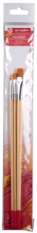 ROYAL TALENS Set de pinceaux plats, 3 pièces