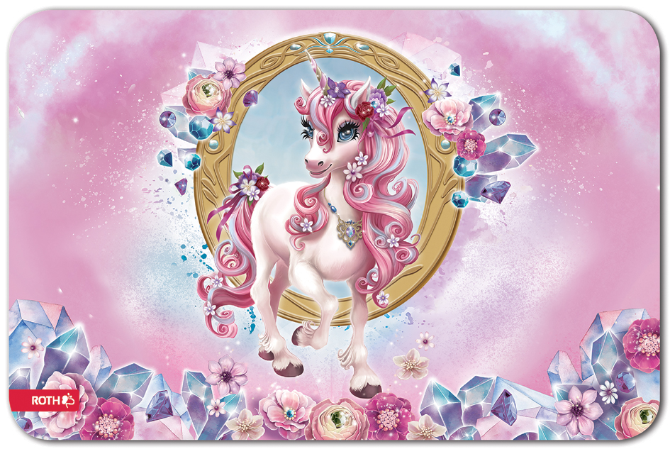 ROTH Sous-main 'Jolie licorne', similicuir