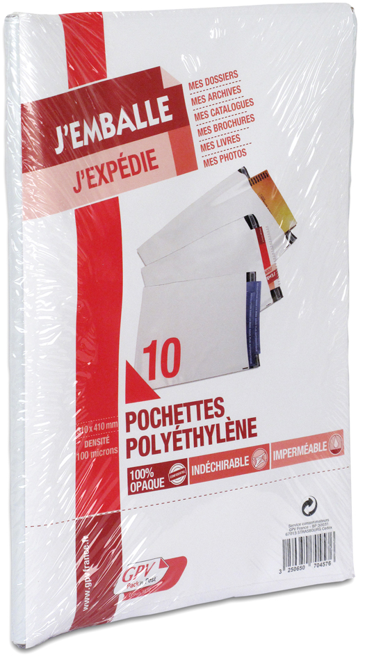 Visuel de référence: Pochettes d'expédition en Polyéthylène - petits paquets de 10