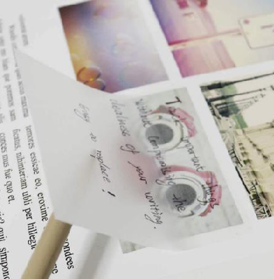 Notes adhésives, transparent