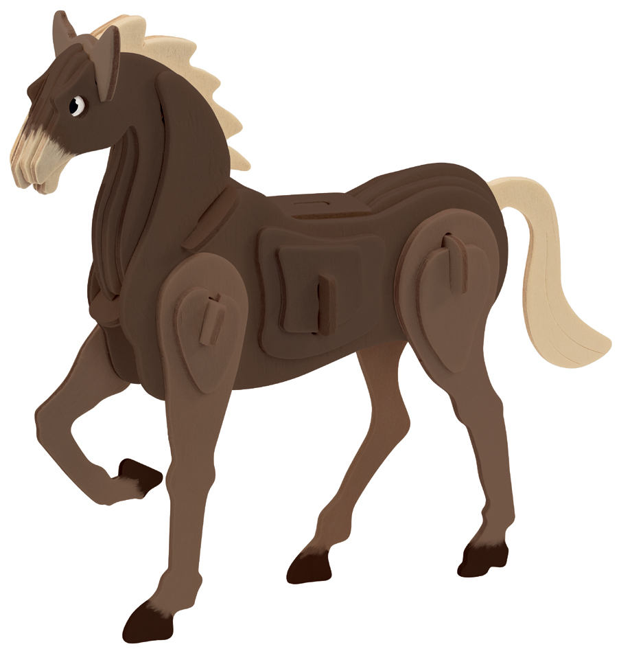 Puzzle 3D "Cheval", utilisation