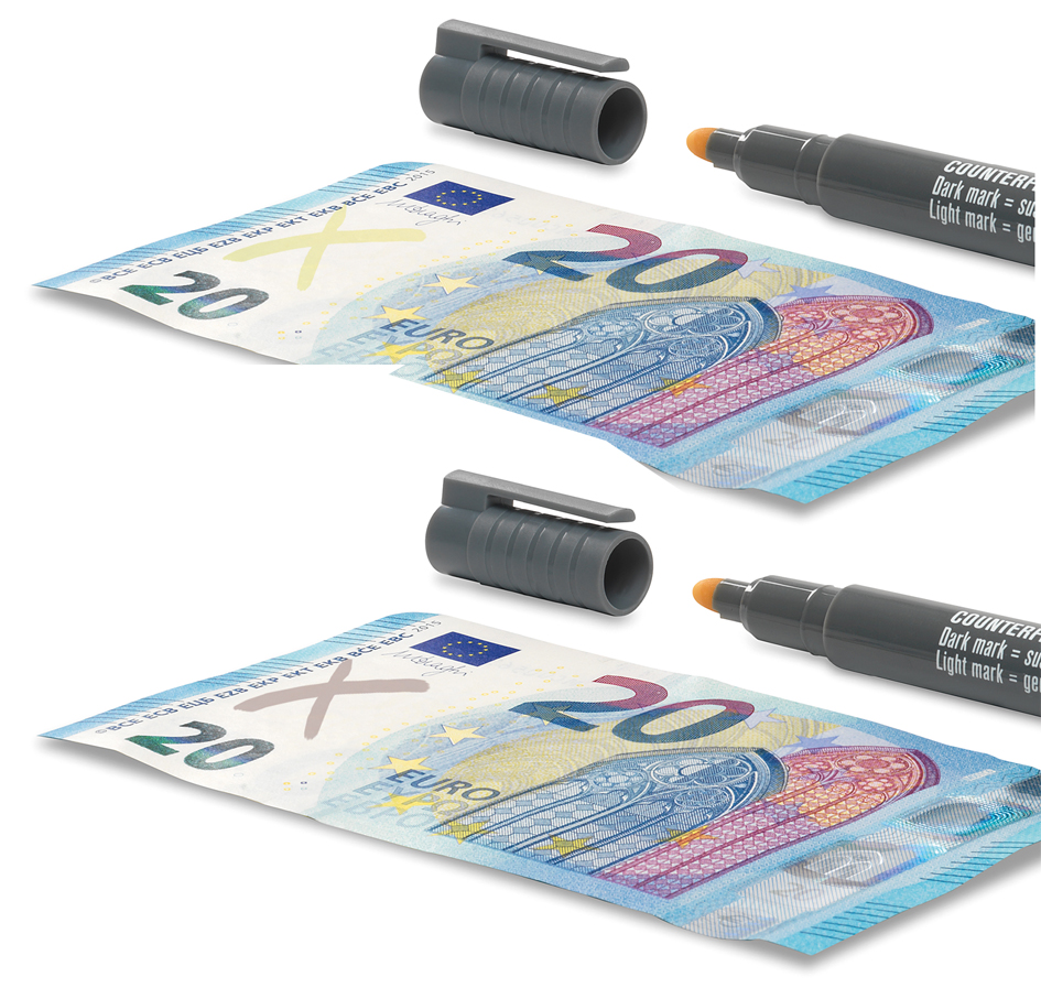 Stylos détecteurs de faux billets