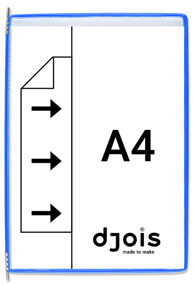 Visuel de référence: Poche à pivot, ouvert de côté, bleu