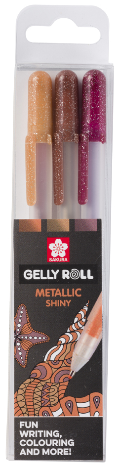 SAKURA Stylo roller à encre gel Gelly Roll Metallic 'Nature'
