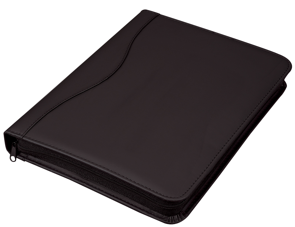 Alassio Serviette classeur 'RONDO', A4, similicuir, noir