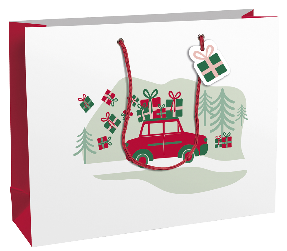 Clairefontaine Sac cadeau de Noël 'Hohoho', shopping
