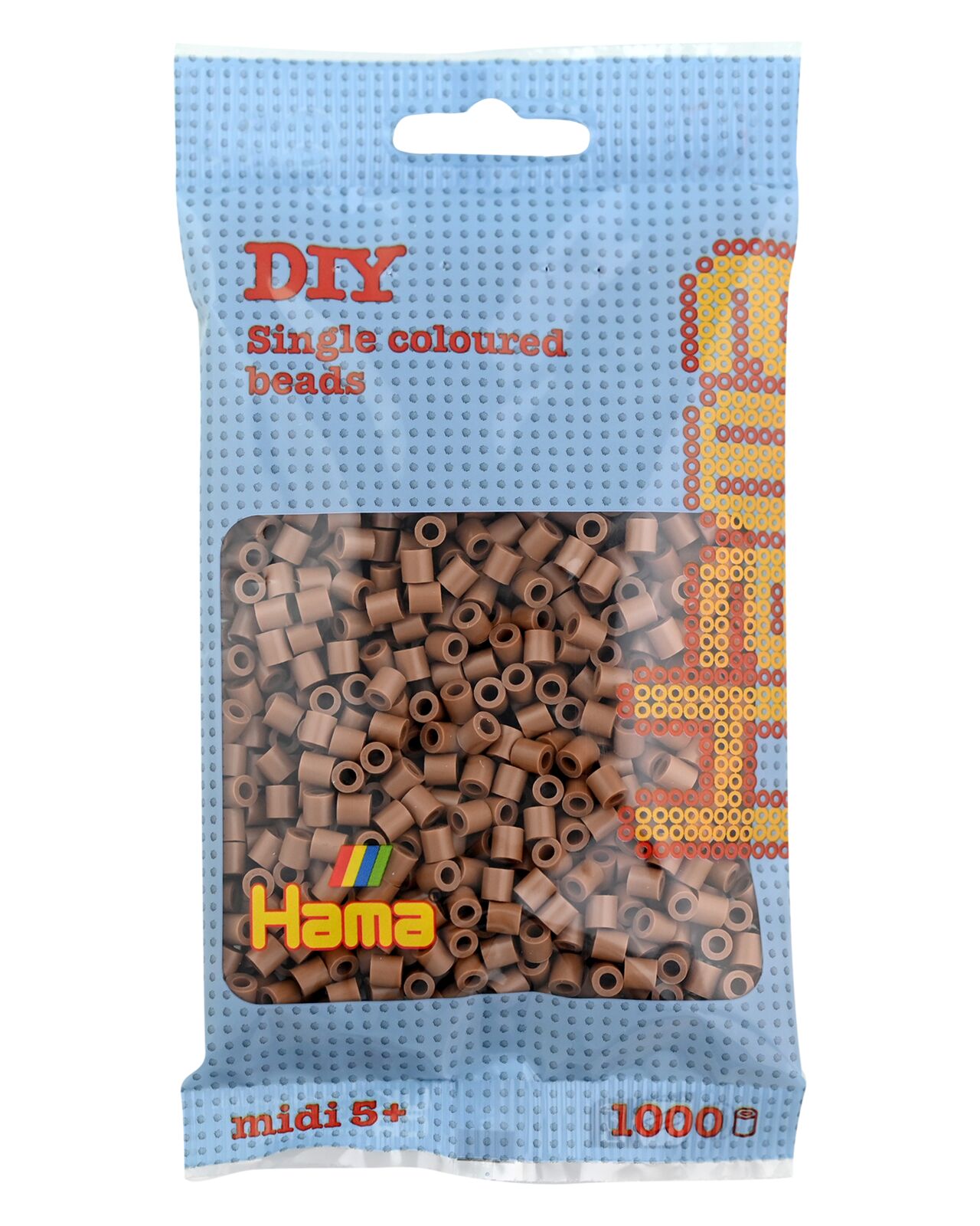 Hama Perles à repasser midi, dans un sachet, nougat