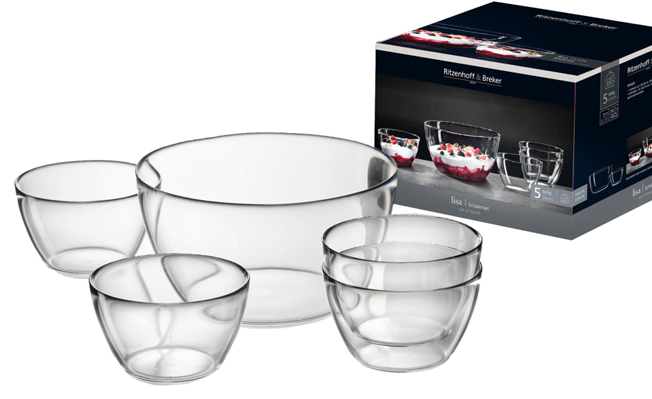 Ritzenhoff & Breker Set de bols LISA, 5 pièces