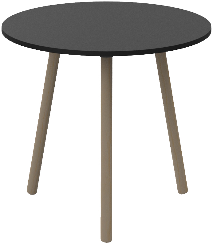 PAPERFLOW Table de bistrot PALOMBA, diamètre: 800 mm, noir