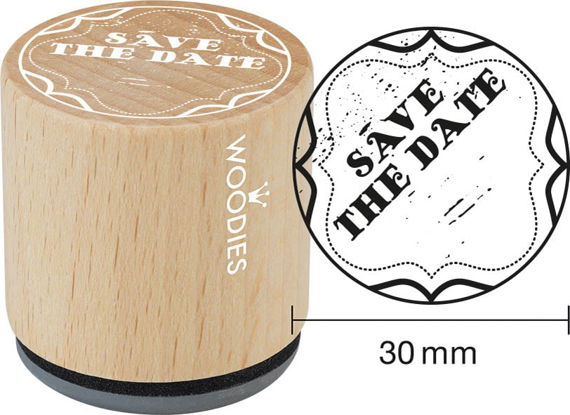 COLOP Tampon à motif Woodies 'Save The date'