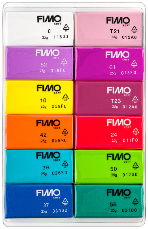 FIMO SOFT Kit de pâte à modeler 'Brilliant', set de 12