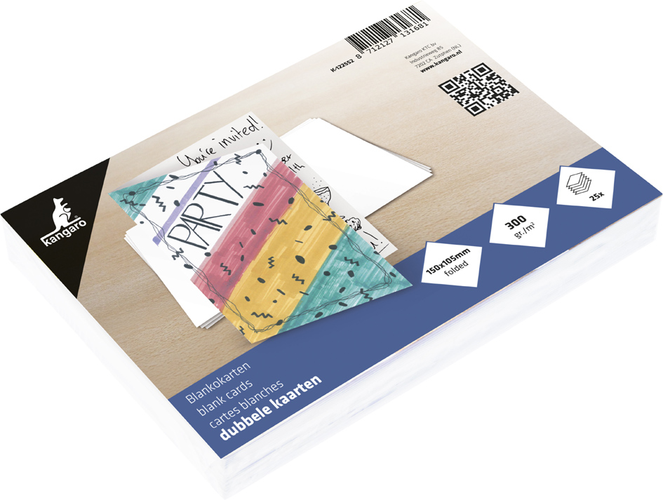 Carte double unie