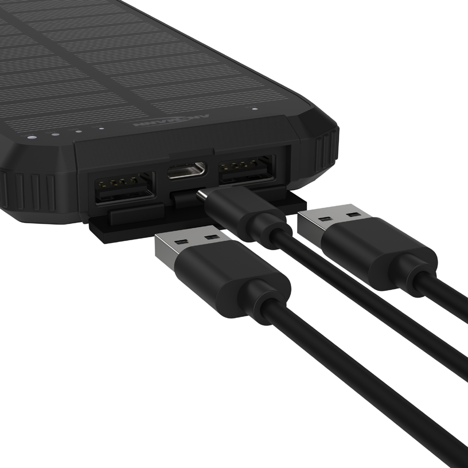 ANSMANN Powerbank PB212W, solaire, 10.000 mAh