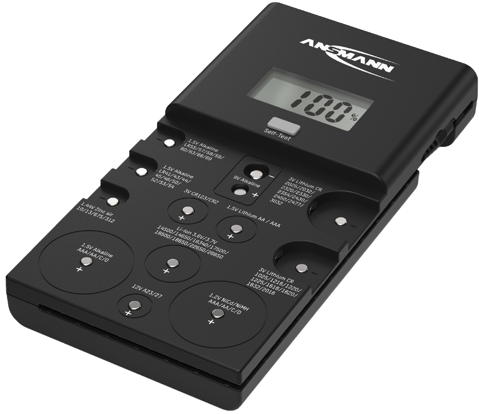 ANSMANN Testeur de piles 'ENERGY CHECK LCD', noir