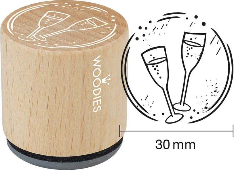 COLOP Tampon à motif Woodies 'coupes de champagne'