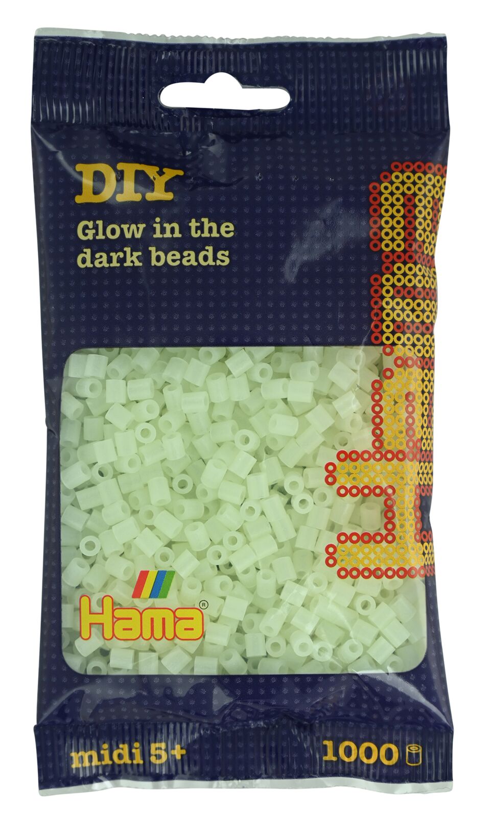 Hama Perles à repasser midi, sachet, vert fluorescent