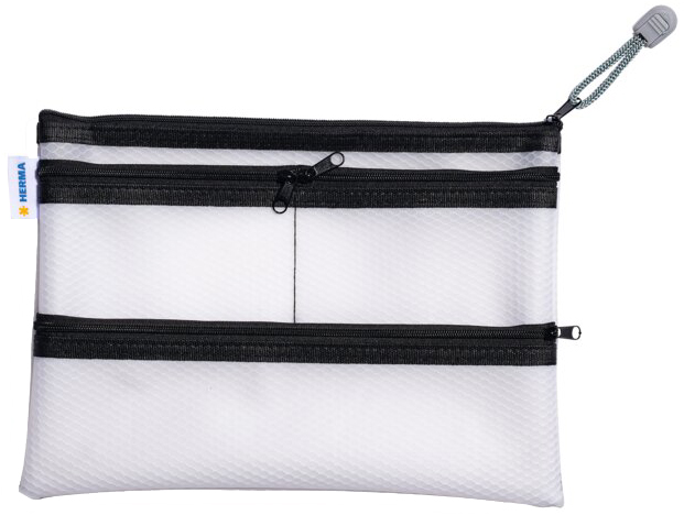 HERMA Pochette à fermeture à zip 'Multibag', A5, noir