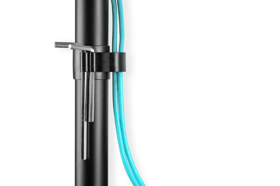 DIGITUS Support colonne pour écran simple universel jusqu'à 32' (81,28 cm) jusqu'à 8 kg noir