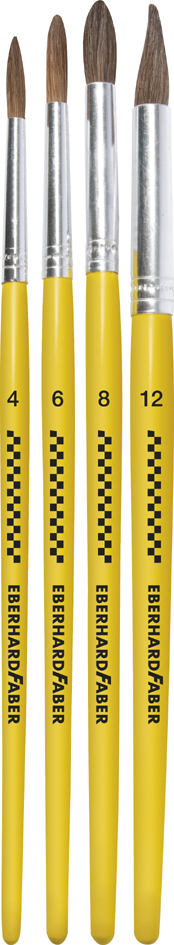 EBERHARD FABER Set de pinceaux WINNER, 4 pièces