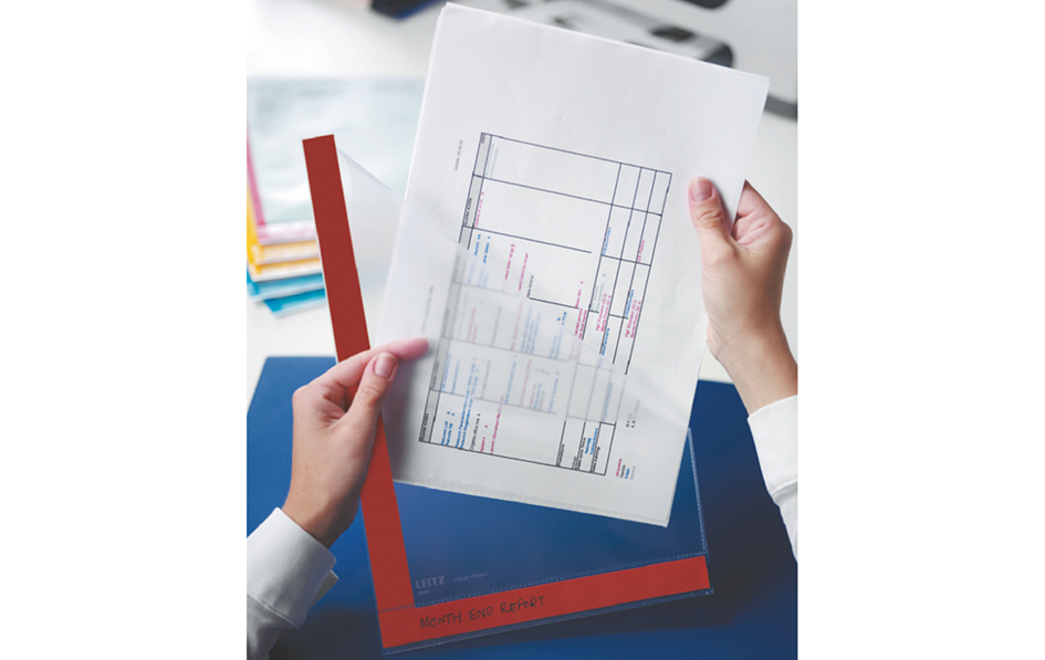 LEITZ Pochette transparente Desk Free, A4, en PP, granuleux