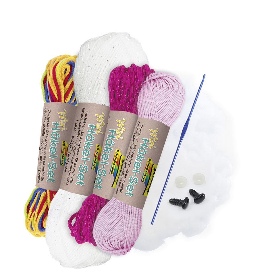 Mini kit de crochet "Licorne", contenu