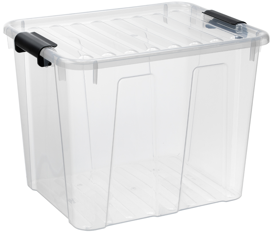 plast team Boîte de rangement HOME BOX, 40 L, transparent