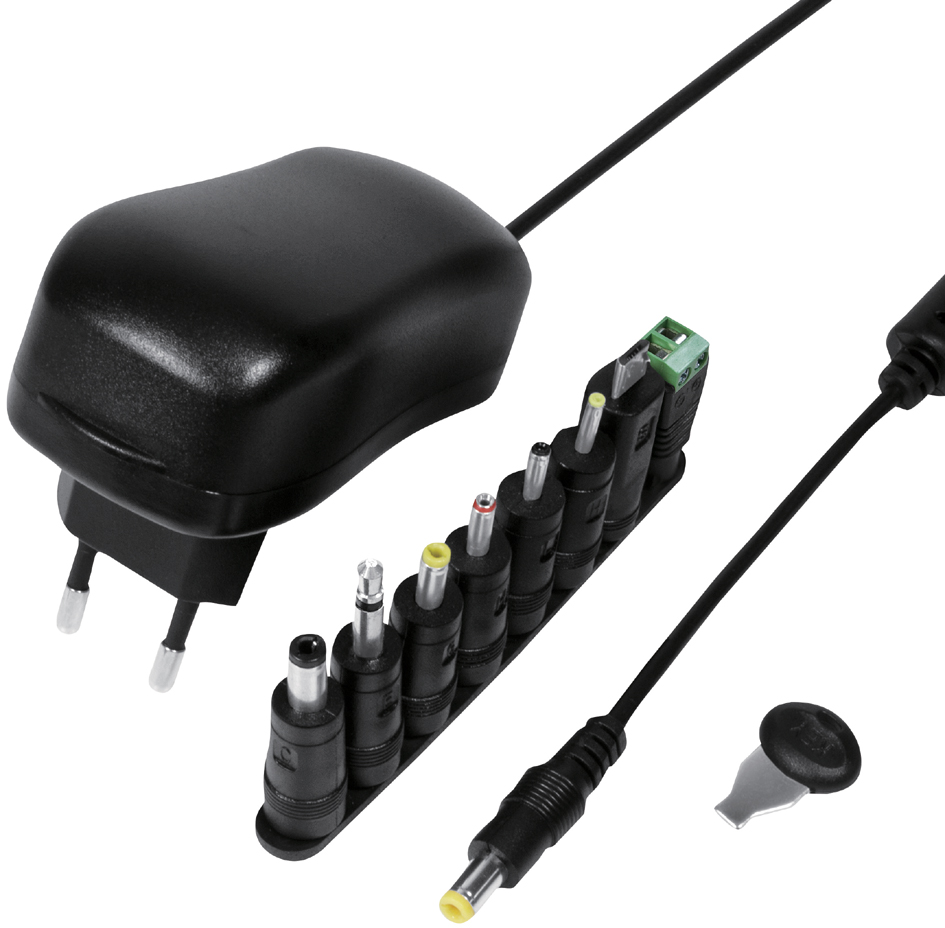 LogiLink Bloc d'alimentation universel, 12 Watt / 3-12 Volt