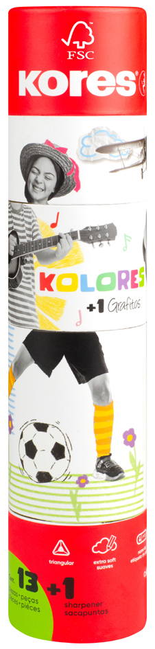 Kores Crayon de couleur 'Kolores Twist & Turn', étui de 12