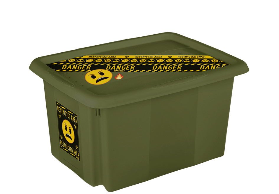 keeeper Boîte de rangement 'karolina emoji danger', 15 L